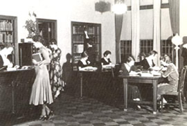 Old Library in Administration Building, Late 1930's