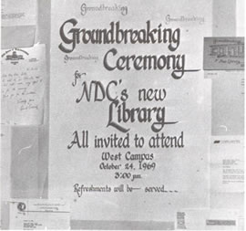 Groundbreaking Ceremony Flyer, October 24, 1969