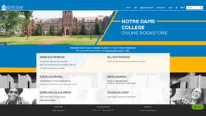 Click here to shop at the Notre Dame College Online Bookstore